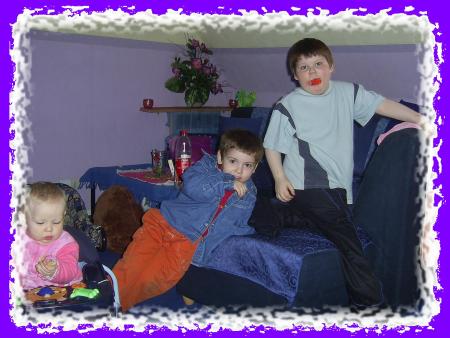 mes 3 petits monstres...